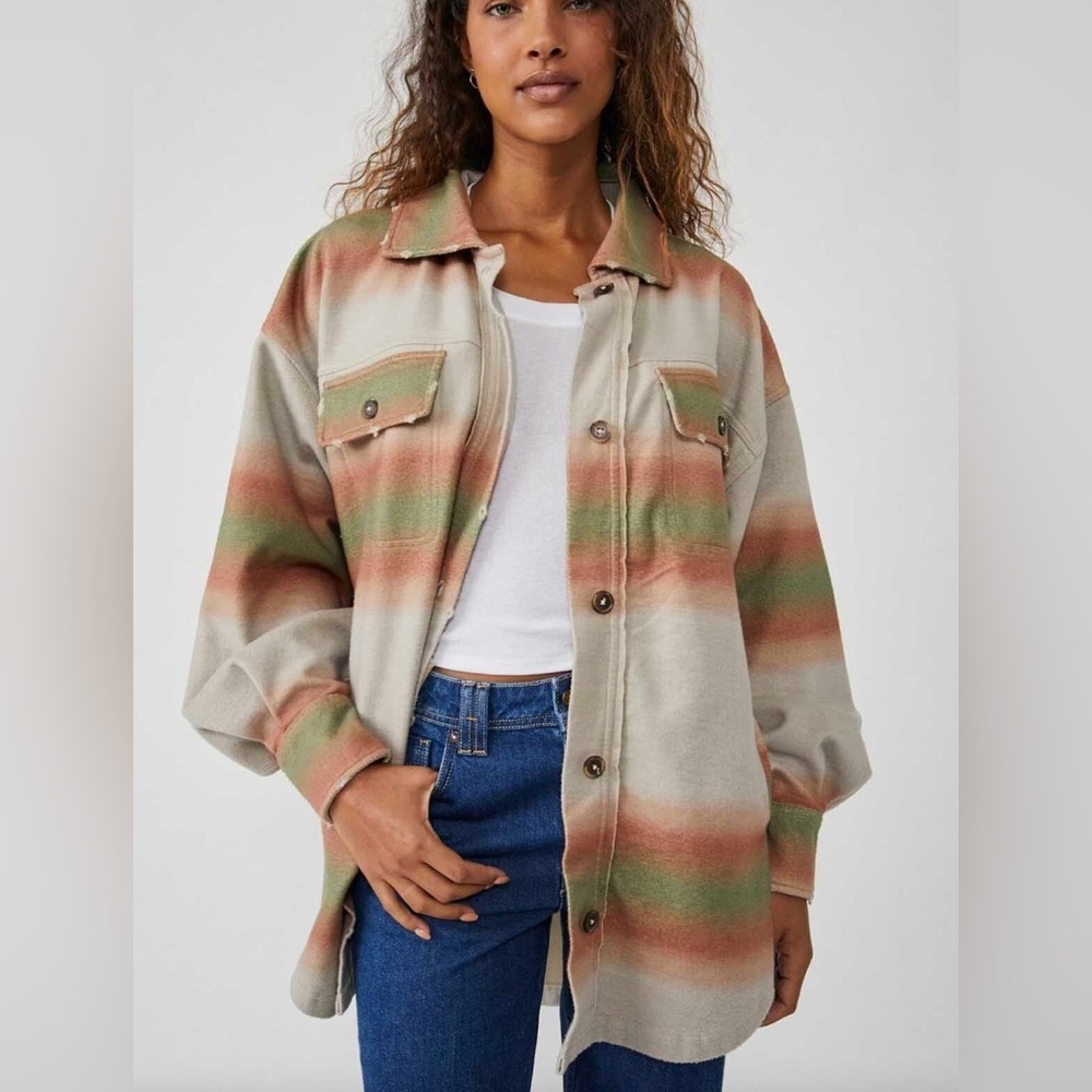 Free People Printed Ruby Jacket - image 1